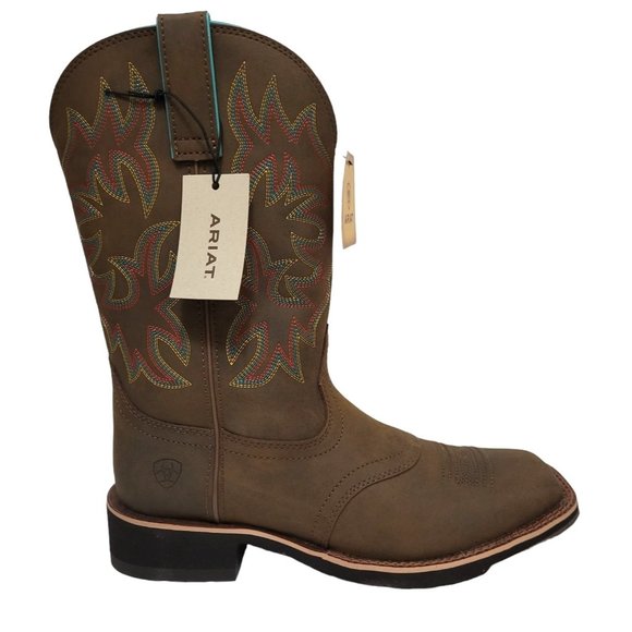 Ariat Shoes - ARIAT Delilah Western Boot Toasted Brown Cowgirl Ranch Rodeo Pull-on